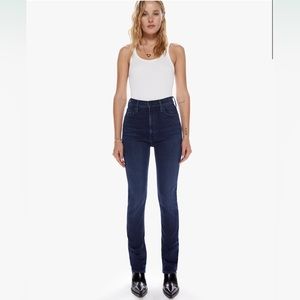 MOTHER denim High Waisted Rider Skimp in Catch Me If You Can wash. Size 27. NWT